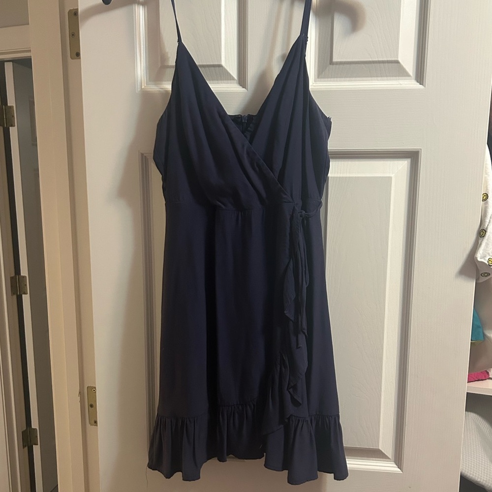 Navy Altard State Wrap Dress